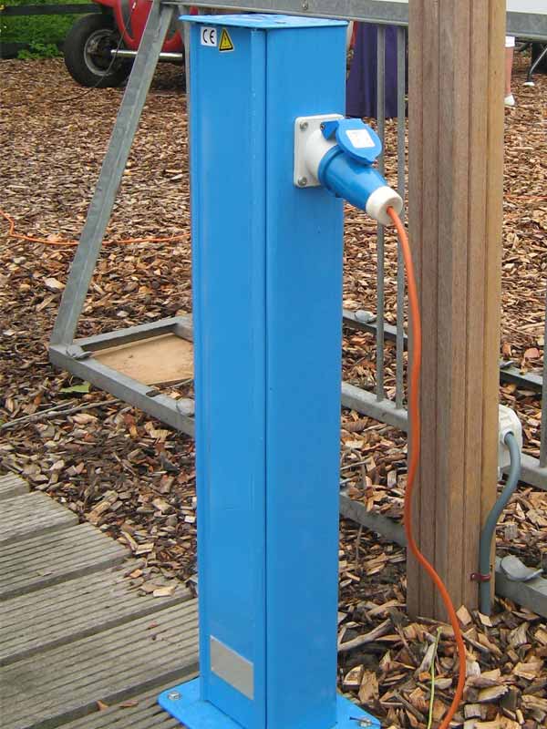 Seijsener ARC 4CEE 16A 850mm voetplaat Blauw RAL5012