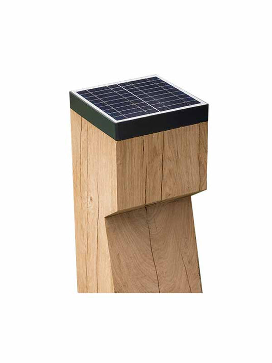 Seijsener EYE-solar, Eiken, 175x175x900mm + 600mm ingraven,