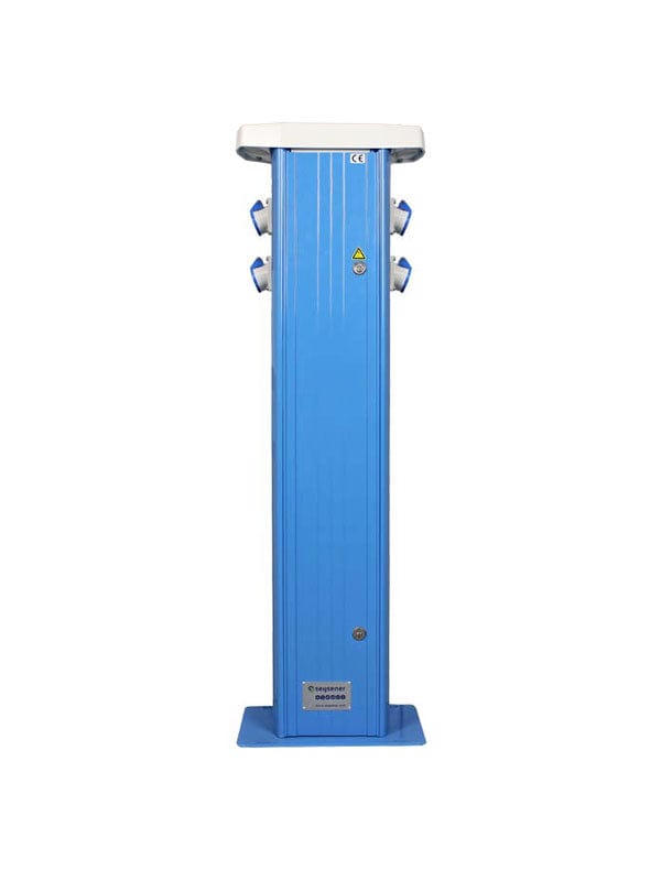 Seijsener Pacific Servicezuil - 4x CEE 16A - 1200mm - LED - RAL5012