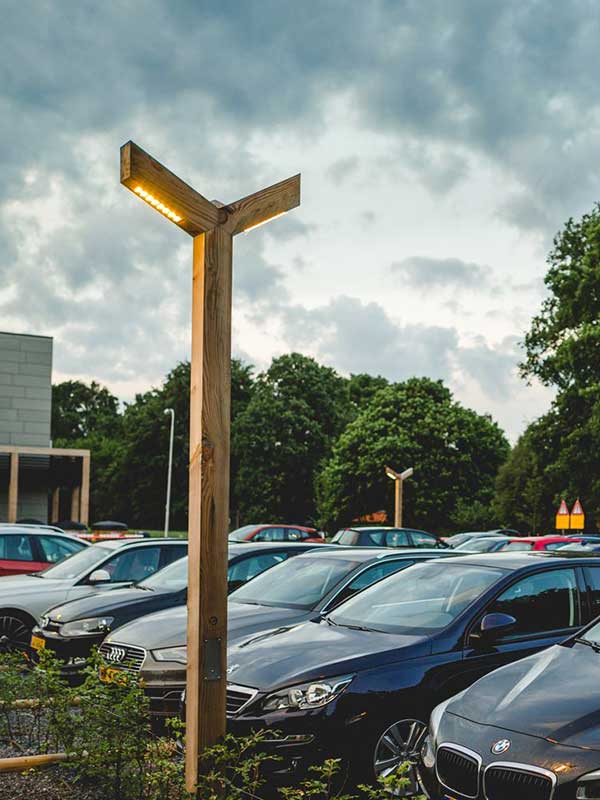 Seijsener Stelle Eiken enkel 3000k 3300mm met paalhouder